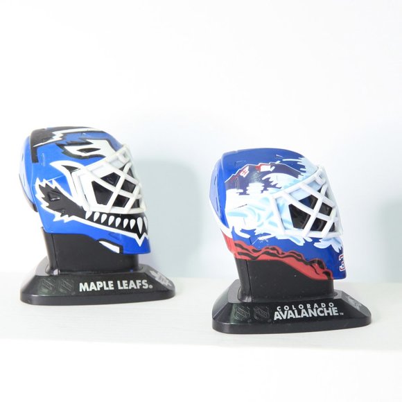 2 McDonald's NHL Goalie Masks from 1996 Maple Leafs, Avalanche, Canadien… - Picture 3 of 4